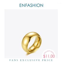 Cluster ringen enfashion punk gebogen voor vrouwen goud kleur rvs minimalistische ring mode-sieraden 2022 anillos mujer geschenken R4057