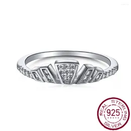 Bagues de cluster Style européen et américain S925 Bague en argent Ins Couronne personnalisée Tendance de la mode Spot Bijoux Usine en gros