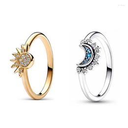 Clusterringen Europese Zon Maan Steen Maat 6 7 8 9 Ring Fit Sieraden Maken Accessoires Voor Vrouwen Mannen