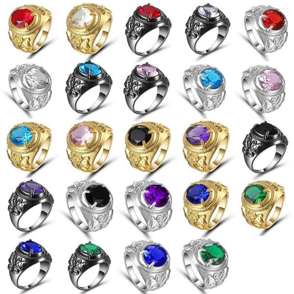 Anillos de racimo accesorios de boda exagerados Feeme Color dorado cristal austriaco CZ mariposa mujeres grandes regalo de joyería de compromiso