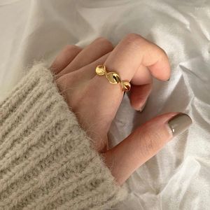 Cluster anneaux exquis et à la mode Twist brillant ouverture ouverture ajusté pour femmes Ring Simple 925 Silver Silver Jewelry Anniversary Giftary