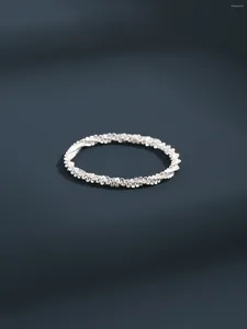 Cluster Rings Farny 925 Sterling Silver Women Glitter Ring eenvoudige frisse zoete stijl voor dagelijkse slijtage feest of als cadeau