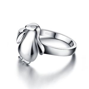 Clusterringen mode 925 Sterling zilveren sieraden Clear Cubic Animal Motifs Women Ring luxe groothandel