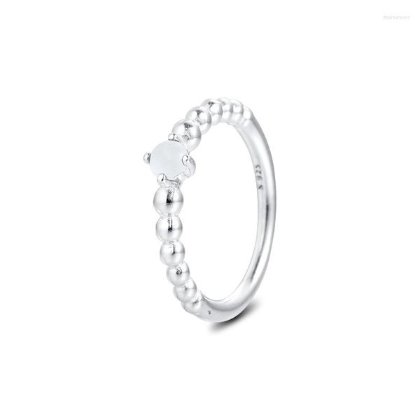 Bagues Grappe Mode Blanc Laiteux Perlé Pour Femme Cadeau 925 Sterling-Argent-Bijoux Offres Fête Des Mères