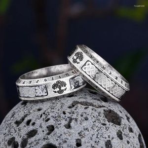 Cluster Ringen Mode Nordic Viking Levensboom Voor Mannen Roestvrij Steele Vintage Keltische Ring Punk Biker Amulet Sieraden Groothandel