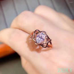 Anéis de cluster moda brilhante moissanite anel para mulheres jóias noivado casamento 925 prata platinado presente de aniversário