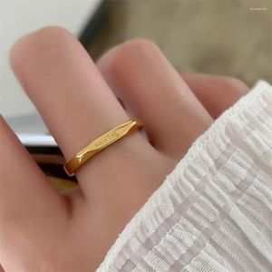 Clusterringen Mode Titanium Staal Jetaime Gegraveerd Paar Vrouwen Mannen Goud Zilver Kleur Verlovingsring Belofte Sieraden Cadeau