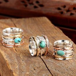 Cluster ringen mode vintage ingelegde groene kunstmatige steen vergulde tricolor mannen en vrouwen bruiloft vakantie cadeau boho sieraden accessoires