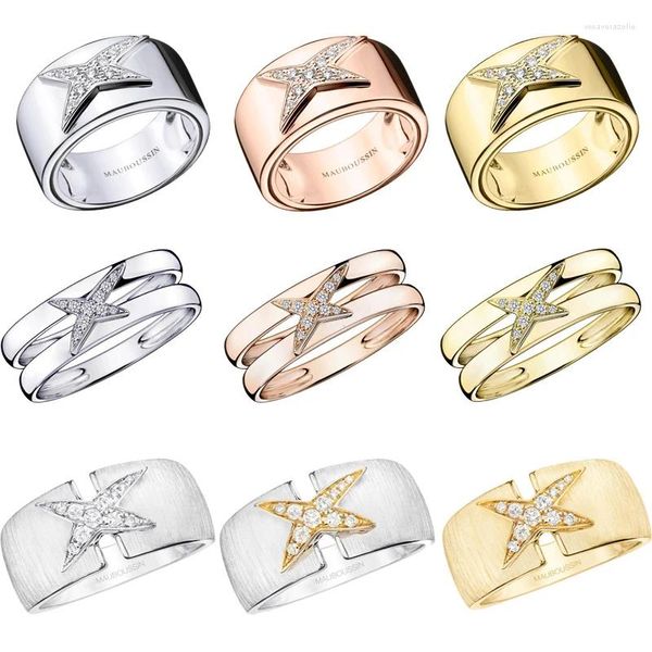 Anillos de racimo Frances Divine Star Ring para mujeres Joyas de plata esterlina Artículos Precio bajo Joyería de lujo Paris Mauboussin