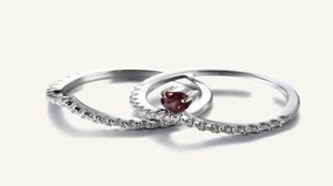 Cluster anneaux GEM39S Ballet Design 585 14k 10k Bubble White Gold Bubble Ring pour les femmes Solitaire Matching Eternity Wedding Band Engage8326289