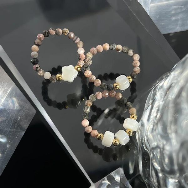 Anillos de racimo Hecho a mano Tarado de piedra natural de 3 mm para mujeres Joyas de moda de las niñas Declaración de la rango de la boda al por mayor