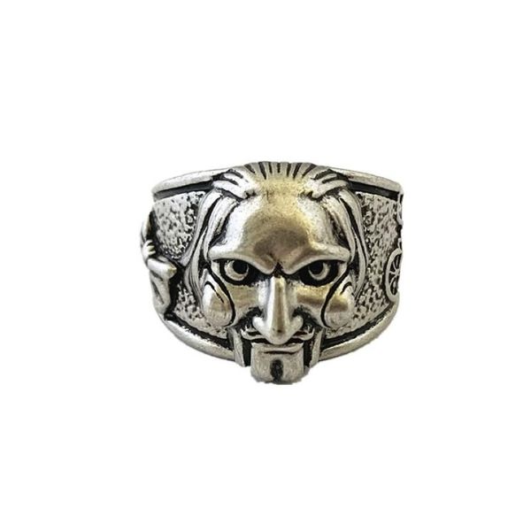 Anillos de racimo HBSWUI TV Películas Show Diseño original Calidad Anime Dibujos animados Cosplay Horror Saw Jigsaw Ring Regalos para hombres Woman310j