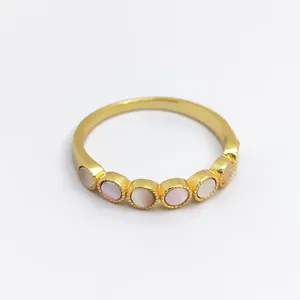 Cluster Ringen HESHI 2023 Mode Stijl 925 Sterling Zilver Met 18k Vergulde Ronde Natuurlijke Schelpen Ring Cadeau Voor vrouwen Mannen