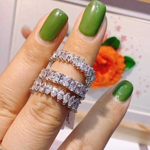 Cluster ringen hoogwaardige luxe handgemaakte water druppel kubieke zirkonia ring Engagment trouwband vingerringen voor vrouwen geschenk J1771 G230228