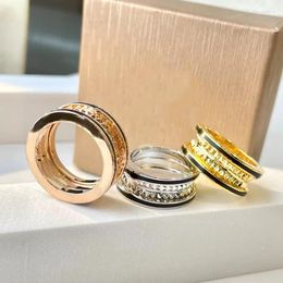 Cluster Ringen Hoge Kwaliteit Titanium Stalen Ring Gear Smalle Versie Mode Charme Sieraden Voor Vrouwen Mannen Verjaardag Kerstcadeaus