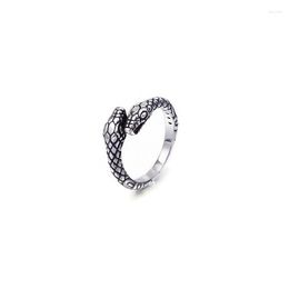 Cluster ringen hiphop roestvrijstalen slang gietring voor mannen dames sportvinger sieraden