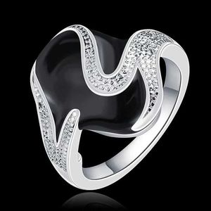 Clusterringen Hot Sale 925 Sterling Silver Lady Cute Nice Fashion Beautiful Dames Sieraden Gratis verzending Factory Prijs H240504