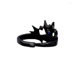 Cluster ringen Japanse anime dateren een live accessoires Tobiichi Origami Satan Black Bat Ring For Women Men Men Jowery Gift Groothandel