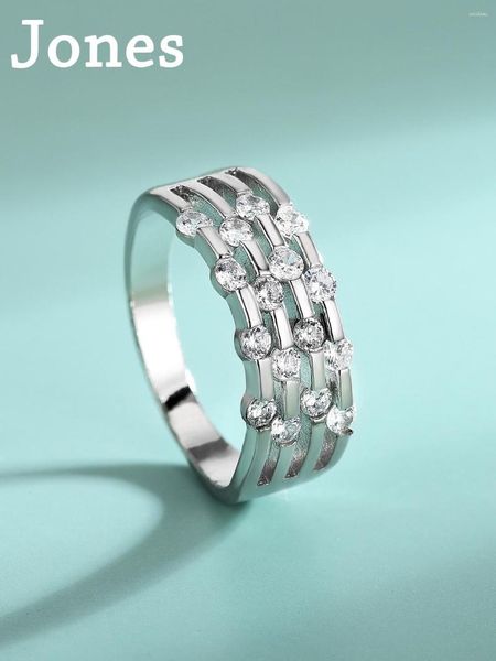 Anillos de clúster joyas accesorios al por mayor creative bamboo fashion anillo personalizado s925 sterling silver manual hembra
