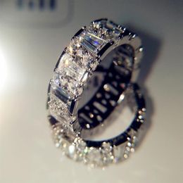 Cluster Ringen Jewelry18K Wit Natuurlijke 3 Sieraden Edelsteen 18 K Gouden Ring Voor Vrouwen Mannen Aessories Drop Delivery302i