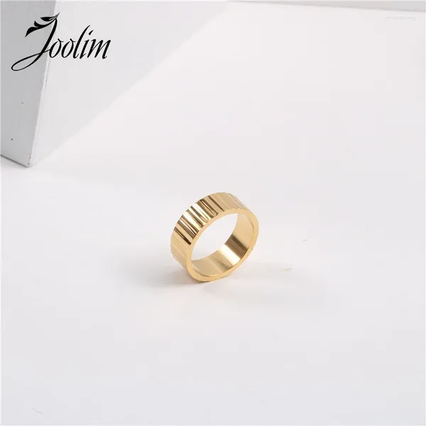 Cluster anneaux joolim bijoux haut de gamme PVD en gros de la planche de mode étanche à la mode en acier inoxydable pour les femmes
