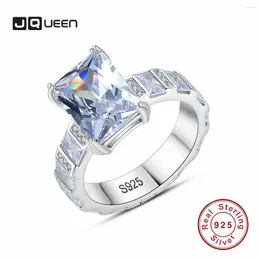 Cluster anneaux jequeen 925 Tempérament en argent sterling Femmes