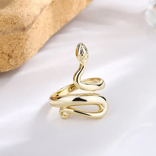 Anneaux de cluster coréen serpent transparent pour les femmes amoureux ouvert charme bague de doigt cadeaux de la Saint-Valentin bijoux 2023
