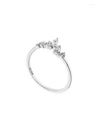 Cluster-Ringe, kleiner Elch, japanischer leichter Luxus, Nischenstil-Design, Sterling-Silber-Ring, Schmetterling, dünner Netz-Rot-Schmuck