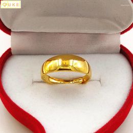 Cluster ringen langdurige sterrenopeningsring voor mannen en vrouwen imitatie pure kopie echt 18k geel goud 999 24k euro sieraden