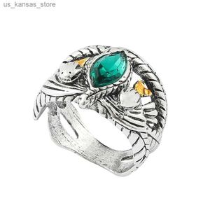 Cluster ringen Lord Balasil Ring Aragon Gondor Green Crystal Ring240408