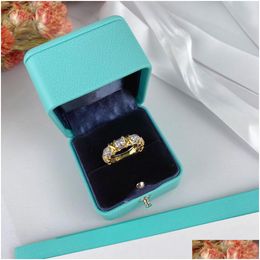 Cluster anneaux de luxe designer rings classiques pour femmes designers simated diamant blanc or sliver croix de croix fleur fraîche drop livraison dhafb