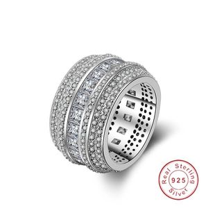 Cluster anneaux Luxury Wheel Mariage Band Eternity for Women Engagement Bridal Big Finger 925 SERPLAIS SIGNE BIELLIER