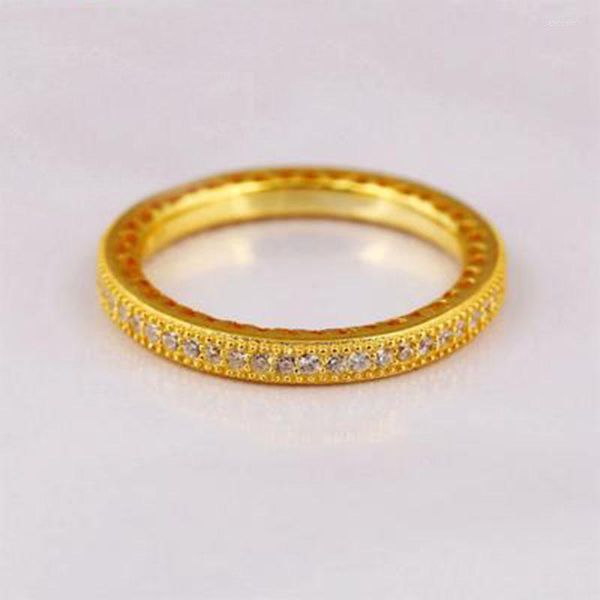 Anillos de racimo Lybuy Color dorado para mujeres 925 Sterling Silver Love Heart Bohemian Midi Finger Jewelry Bague Femme
