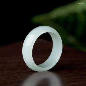 Cluster Ringen Mai Chuang/Hand Gesneden/Myanmar Jade Soorten Emerald Ring Mode Elegante Persoonlijkheid Sieraden Mannen En Vrouwen paar Gift