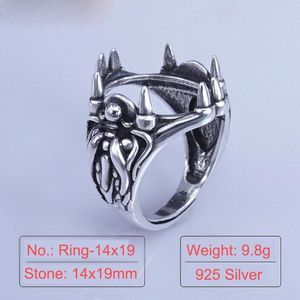 Bagues de cluster Marcasite Silver Ring Base pour la fabrication de bijoux Paramètres vintage Fournisseur de bricolage vierge