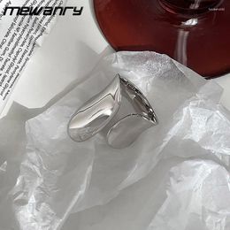 Cluster Ringen Mewanry Zilver Kleur Onregelmatige Geometrische Manchet Ring Voor Vrouwen Minimalistische Overdreven Hip Hop Party Sieraden Accessoires Geschenken