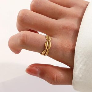 Bagues de cluster Bague en acier inoxydable minimaliste pour femmes hommes réglable ouvert creux forme de lèvre mode Y2K métal style bijoux cadeaux