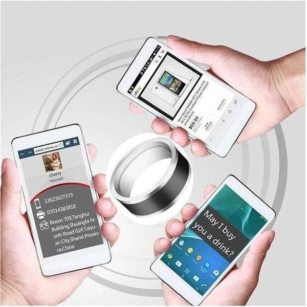 Anneaux de cluster Multifonctionnel NFC Bague intelligente portable Connecter l'équipement de téléphone Android étanche intelligent