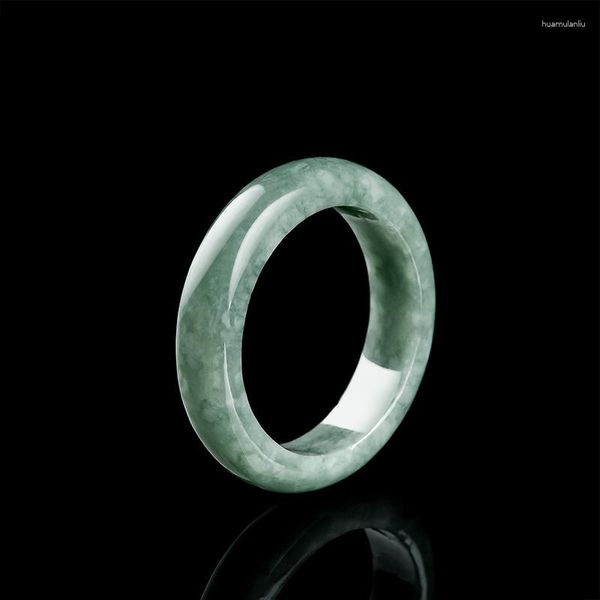 Bagues de cluster Bague de classe A en jade naturel pour hommes, femmes, bijoux à la main, tenue quotidienne, style classique, offrez à maman un cadeau de luxe