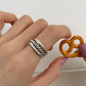Cluster Ringen Originele 925 Sterling Zilveren Vinatage Ketting Voor Vrouwen Paar Bruiloft Engagement vrouwen Vintage Ring Fijne Sieraden