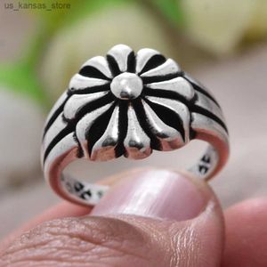 Clusterringen Originele sieraden Elegante zonnebloemen Thaise zilveren dames Open Ring Dames Verjaardagsgeschenk goedkoop Hot verkopen No Fading240408