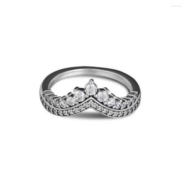 Cluster anneaux princesse wish ring woman for bijourie fabriquant 925 cadeau de maquillage en argent original