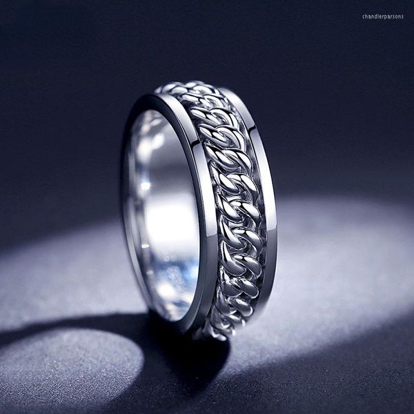 Anillos de racimo Pt950 Anillo de moda de boda de platino para hombres Cuerda personalizada se puede personalizar para novio