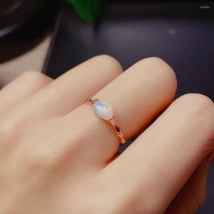 Cluster ringen echt natuurlijke opaal 925 sterling zilveren fijne sieraden voor mannen of vrouw vrouwelijke verloving