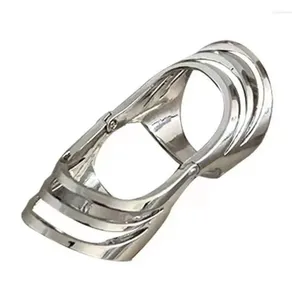 Cluster Anneaux Retro Hollow Jewelry Wide Wrap Shunky Ring Gift for Men Women