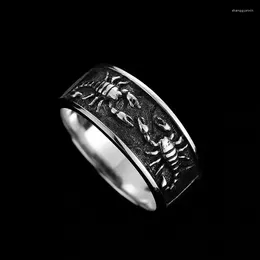 Cluster ringen Retro Scorpion Men's and Women's Man Personalised Trend 925 Silver Opening Fashion Hip Hop