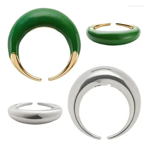Clusterringen Ring voor dames Chique en stijlvolle ronde open vorm Vintage Punk Twist Sier