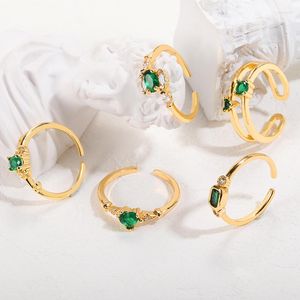 Cluster ringen ronden verstelbaar voor mannen bruiloftsfeest vintage boho paar sieraden accessoires esthetische roestvrijstalen vrouw