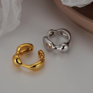 Cluster Rings SACE GEMS Simple S925 Sterling Silver Stone Configuration Ring Femme INS Cool Wind Open Index Finger Valentine Day Gift