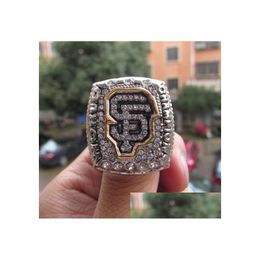 Cluster Ringen San Fran 2014 Nts Kampioenschap Groothandel Fan Gift Drop Levering Sieraden Ring Dhyws